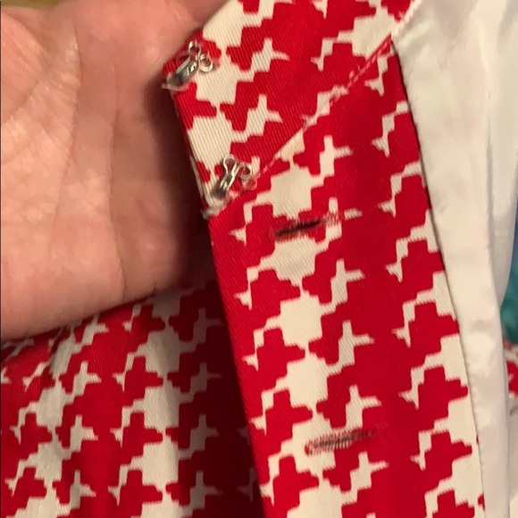 Vintage Albert Capraro Cherry Red & White Halter Dress 4 - Picture 6 of 7